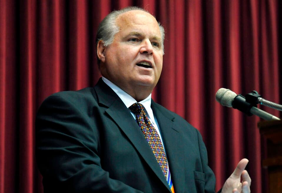 AP/Julie Smith, file Rush Limbaugh on May 14, 2012 at the Missouri Capitol.
