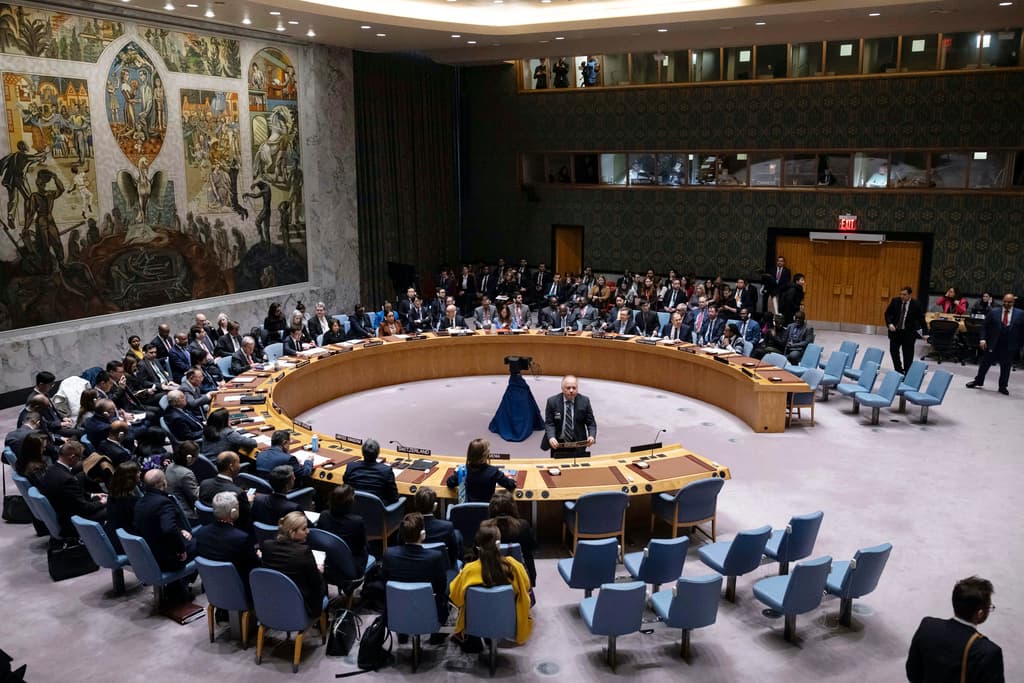 AP/Yuki Iwamura The UN Security Council meets at United Nations headquarters, January 23, 2024.